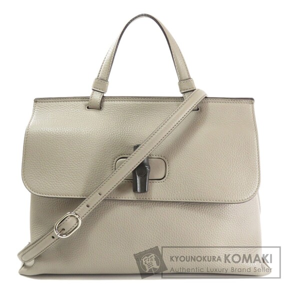 Gucci Bamboo Motif Handbag Calfskin main image 2